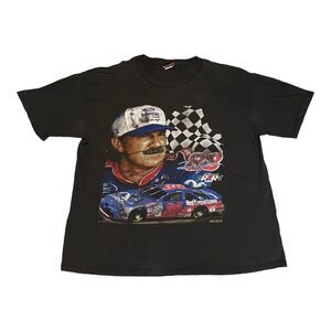Vintage 1994 Dale‎ Jarrett Nutmeg USA Made Mens Size XL Black Nascar Shirt